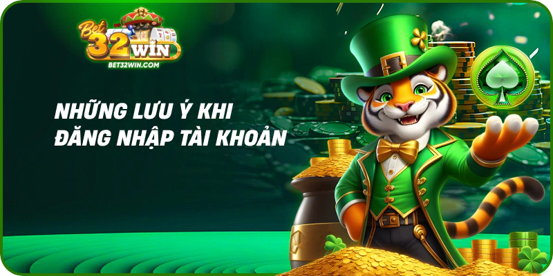 Những lưu ý khi đăng nhập tài khoản